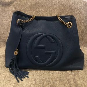 Authentic Gucci tote soho hobo handbag